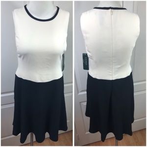 Lauren By Ralph Lauren Petite two tone Dress